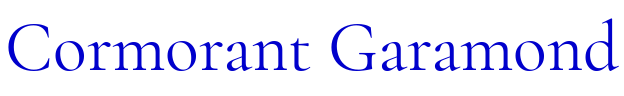 Cormorant Garamond 字体
